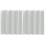 Cortinas de gasa con ojales 2 uds gris claro 140x140 cm de , Cortinas y visillos - Ref: Foro24-4102107, Precio: 13,67 €, Desc...