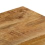 Mesa de centro madera maciza de mango y acero 100x50x35 cm en Mesas de centro | Comprar online en Foru.es