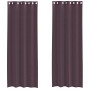 Cortinas de gasa con ojales 2 uds morado 140x260 cm de , Cortinas y visillos - Ref: Foro24-4102105, Precio: 15,54 €, Descuent...