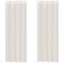 Cortinas de gasa con ojales 2 uds crema 140x260 cm de , Cortinas y visillos - Ref: Foro24-4102075, Precio: 13,49 €, Descuento: %