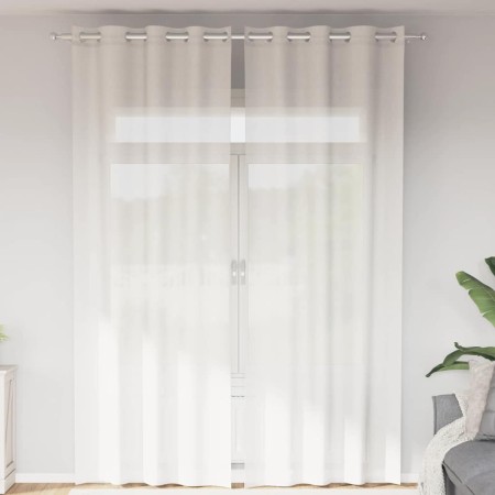 Cortinas de gasa con ojales 2 uds blanco de , Cortinas y visillos - Ref: Foro24-4102153, Precio: 15,78 €, Descuento: %