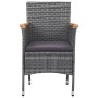 Juego comedor de jardín 3 piezas ratán sintético gris de vidaXL, Conjuntos de jardín - Ref: Foro24-3058485, Precio: 238,65 €,...