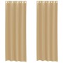 Cortinas de gasa con ojales 2 uds arena de , Cortinas y visillos - Ref: Foro24-4102124, Precio: 14,12 €, Descuento: %