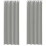 Cortinas de gasa con ojales 2 uds gris claro 140x260 cm de , Cortinas y visillos - Ref: Foro24-4102111, Precio: 15,54 €, Desc...