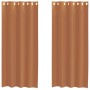 Cortinas de gasa con ojales 2 uds terracota de , Cortinas y visillos - Ref: Foro24-4102139, Precio: 15,25 €, Descuento: %