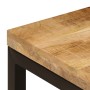 Mesa de centro madera maciza de mango y acero 100x50x35 cm en Mesas de centro | Comprar online en Foru.es