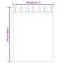 Cortinas de gasa con bolsillos para varillas 2 uds. marrón de , Cortinas y visillos - Ref: Foro24-4102172, Precio: 13,30 €, D...