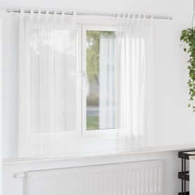 Cortinas de gasa con bolsillos para varillas 2 uds. blanco de , Cortinas y visillos - Ref: Foro24-4102241, Precio: 13,98 €, D...