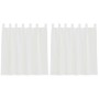 Cortinas de gasa con bolsillos para varillas 2 uds. blanco de , Cortinas y visillos - Ref: Foro24-4102241, Precio: 13,98 €, D...