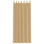 Cortinas de gasa con bolsillos para varillas 2 uds. arena de , Cortinas y visillos - Ref: Foro24-4102220, Precio: 14,05 €, De...