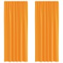 Cortinas de gasa con trabillas 2 uds naranja 140x225 cm de , Cortinas y visillos - Ref: Foro24-4102283, Precio: 20,75 €, Desc...