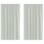 Cortinas de gasa con trabillas 2 uds gris claro 140x175 cm de , Cortinas y visillos - Ref: Foro24-4102297, Precio: 13,87 €, D...