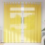 Cortinas de gasa con bolsillos para varillas 2 uds. amarillo de , Cortinas y visillos - Ref: Foro24-4102229, Precio: 20,11 €,...