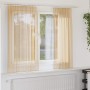 Cortinas de gasa con trabillas 2 uds arena 140x140 cm de , Cortinas y visillos - Ref: Foro24-4102306, Precio: 12,84 €, Descue...