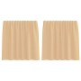 Cortinas de gasa con trabillas 2 uds arena 140x140 cm de , Cortinas y visillos - Ref: Foro24-4102306, Precio: 12,84 €, Descue...