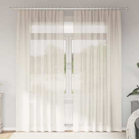 Cortinas de gasa con trabillas 2 uds. crema de , Cortinas y visillos - Ref: Foro24-4102269, Precio: 15,25 €, Descuento: %