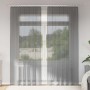 Cortinas de gasa con trabillas 2 uds gris oscuro 140x245 cm de , Cortinas y visillos - Ref: Foro24-4102274, Precio: 15,15 €, ...