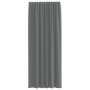 Cortinas de gasa con trabillas 2 uds gris oscuro 140x245 cm de , Cortinas y visillos - Ref: Foro24-4102274, Precio: 15,15 €, ...