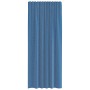 Cortinas de gasa con trabillas 2 uds azul real 140x245 cm de , Cortinas y visillos - Ref: Foro24-4102304, Precio: 15,15 €, De...