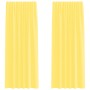 Cortinas de gasa con trabillas 2 uds amarillo 140x245 cm de , Cortinas y visillos - Ref: Foro24-4102319, Precio: 21,65 €, Des...