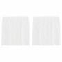 Cortinas de gasa con trabillas 2 uds. color blanco 140x140 cm de , Cortinas y visillos - Ref: Foro24-4102331, Precio: 16,81 €...