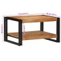 Mesa de centro madera maciza de acacia 70x50x38 cm de , Mesas de centro - Ref: Foro24-4102719, Precio: 96,62 €, Descuento: %