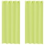 Cortinas de gasa con ojales 2 uds verde manzana 140x245 cm de , Cortinas y visillos - Ref: Foro24-4102056, Precio: 15,27 €, D...