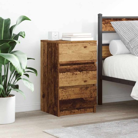 Mesilla de noche con 3 cajones madera vieja 39x35x65 cm de , Mesitas de noche - Ref: Foro24-861351, Precio: 60,71 €, Descuent...