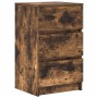 Mesilla de noche con 3 cajones roble ahumado 39x35x65 cm de , Mesitas de noche - Ref: Foro24-861345, Precio: 59,59 €, Descuen...