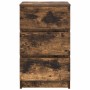 Mesilla de noche con 3 cajones roble ahumado 39x35x65 cm de , Mesitas de noche - Ref: Foro24-861345, Precio: 59,59 €, Descuen...