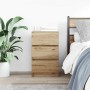 Mesilla de noche con 3 cajones roble artesanal 39x35x65 cm de , Mesitas de noche - Ref: Foro24-861353, Precio: 63,91 €, Descu...