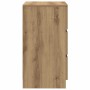 Mesilla de noche con 3 cajones roble artesanal 39x35x65 cm de , Mesitas de noche - Ref: Foro24-861353, Precio: 63,91 €, Descu...