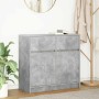 Aparador con cajón gris hormigón 80x34x76 cm madera ingeniería de , Aparadores - Ref: Foro24-861538, Precio: 86,44 €, Descuen...