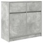 Aparador con cajón gris hormigón 80x34x76 cm madera ingeniería de , Aparadores - Ref: Foro24-861538, Precio: 86,44 €, Descuen...