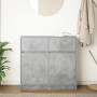 Aparador con cajón gris hormigón 80x34x76 cm madera ingeniería de , Aparadores - Ref: Foro24-861538, Precio: 86,44 €, Descuen...