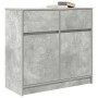 Aparador con cajón gris hormigón 80x34x76 cm madera ingeniería de , Aparadores - Ref: Foro24-861538, Precio: 86,44 €, Descuen...