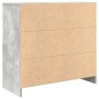 Aparador con cajón gris hormigón 80x34x76 cm madera ingeniería de , Aparadores - Ref: Foro24-861538, Precio: 86,44 €, Descuen...