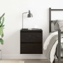 Mesilla de noche de pared roble negro 38x34x40 cm de , Mesitas de noche - Ref: Foro24-861249, Precio: 47,57 €, Descuento: %