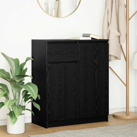 Aparador con cajón roble negro 71x35x84 cm madera de ingeniería de , Aparadores - Ref: Foro24-861590, Precio: 92,73 €, Descue...