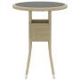 Juego de comedor para jardín de 3 piezas ratán sintético beige de vidaXL, Conjuntos de jardín - Ref: Foro24-3058460, Precio: ...