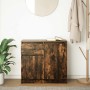 Aparador con cajón roble ahumado 71x35x65 cm madera ingeniería de , Aparadores - Ref: Foro24-861602, Precio: 75,06 €, Descuen...