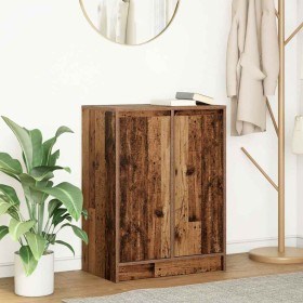 Aparador de madera contrachapada envejecida 57x34x76 cm de , Aparadores - Ref: Foro24-861623, Precio: 72,13 €, Descuento: %