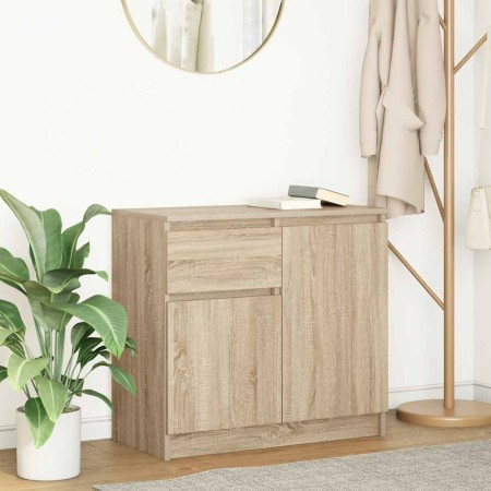 Aparador con cajón roble Sonoma 71x35x65 cm madera ingeniería de , Aparadores - Ref: Foro24-861600, Precio: 75,50 €, Descuent...
