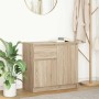 Aparador con cajón roble Sonoma 71x35x65 cm madera ingeniería de , Aparadores - Ref: Foro24-861600, Precio: 75,50 €, Descuent...