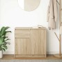 Aparador con cajón roble Sonoma 71x35x65 cm madera ingeniería de , Aparadores - Ref: Foro24-861600, Precio: 75,50 €, Descuent...