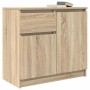 Aparador con cajón roble Sonoma 71x35x65 cm madera ingeniería de , Aparadores - Ref: Foro24-861600, Precio: 75,50 €, Descuent...