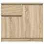 Aparador con cajón roble Sonoma 71x35x65 cm madera ingeniería de , Aparadores - Ref: Foro24-861600, Precio: 75,50 €, Descuent...