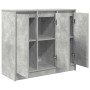 Aparador de madera de ingeniería gris hormigón 85x34x76 cm de , Aparadores - Ref: Foro24-861628, Precio: 92,01 €, Descuento: %