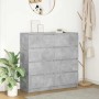 Aparador de madera de ingeniería gris hormigón 100x35x99 cm de , Aparadores - Ref: Foro24-3328492, Precio: 164,67 €, Descuent...