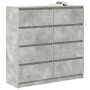 Aparador de madera de ingeniería gris hormigón 100x35x99 cm de , Aparadores - Ref: Foro24-3328492, Precio: 164,67 €, Descuent...
